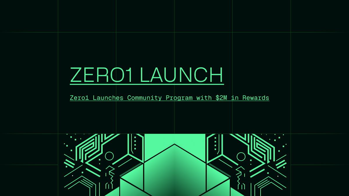 Zero1 Launches Community Program with $2M in Rewards